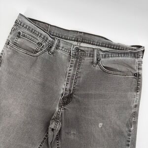 Levi's 541 Athletic Fit Jeans Mens Gray Stretch Denim W36 L32